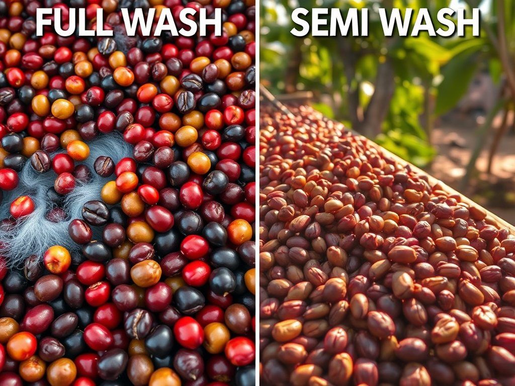 Cách sơ chế cà phê Natural Washed và Honey
